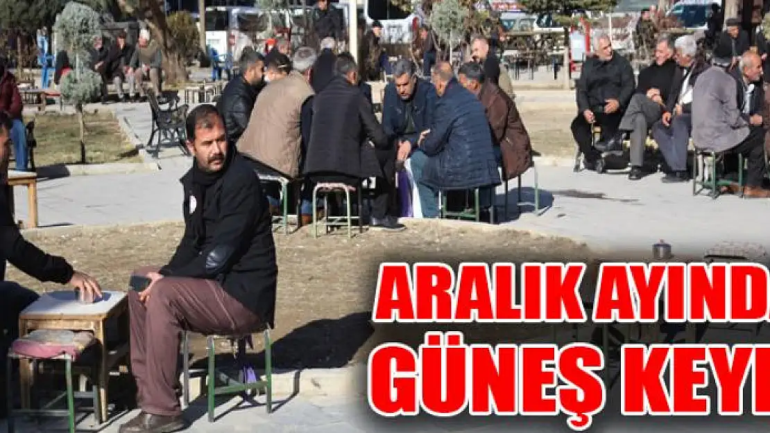 Aralık ayında güneş keyfi