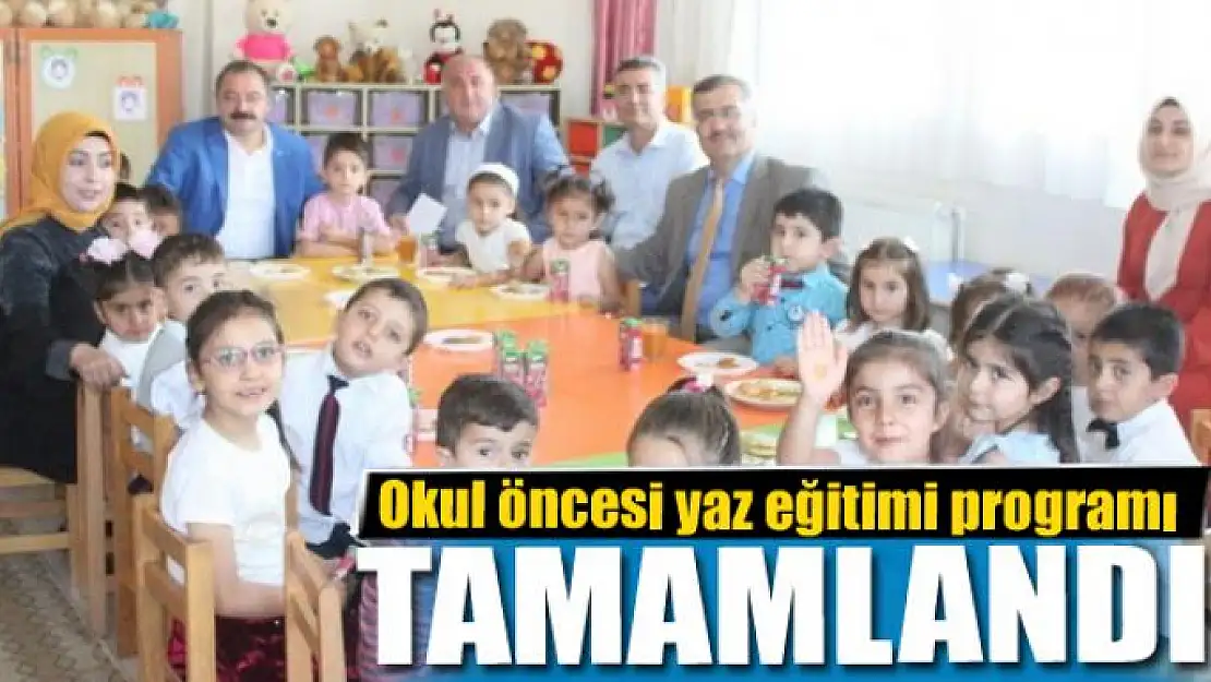 Van'da okul öncesi yaz eğitimi programı tamamlandı