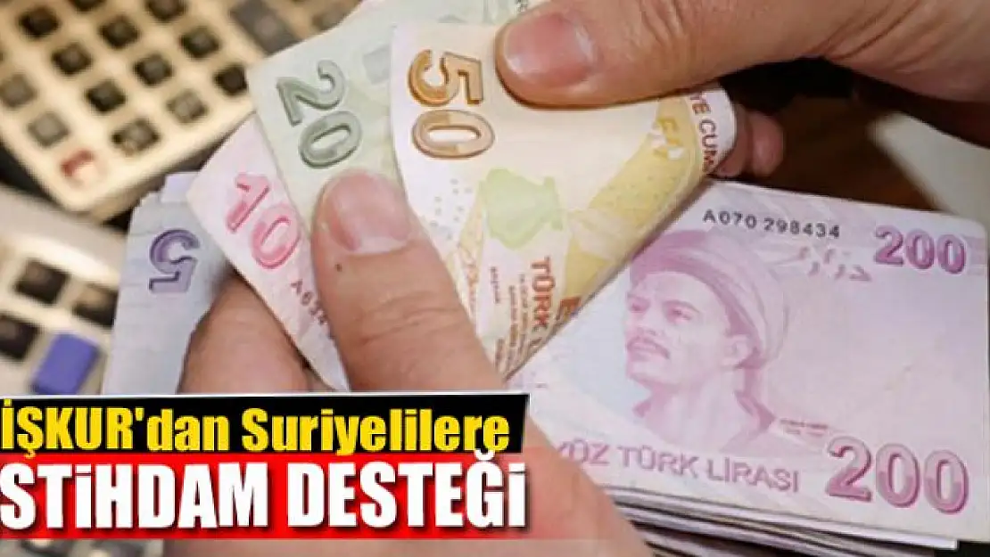 İŞKUR'dan Suriyelilere istihdam desteği