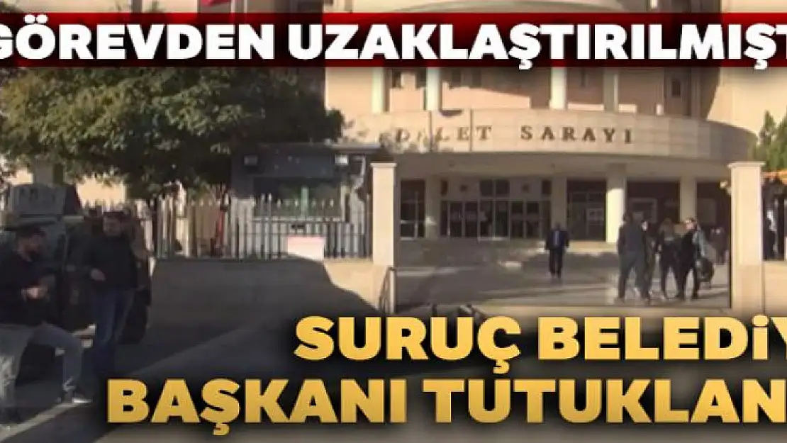 Görevden uzaklaştırılan Suruç Belediye Başkanı Çevik tutuklandı