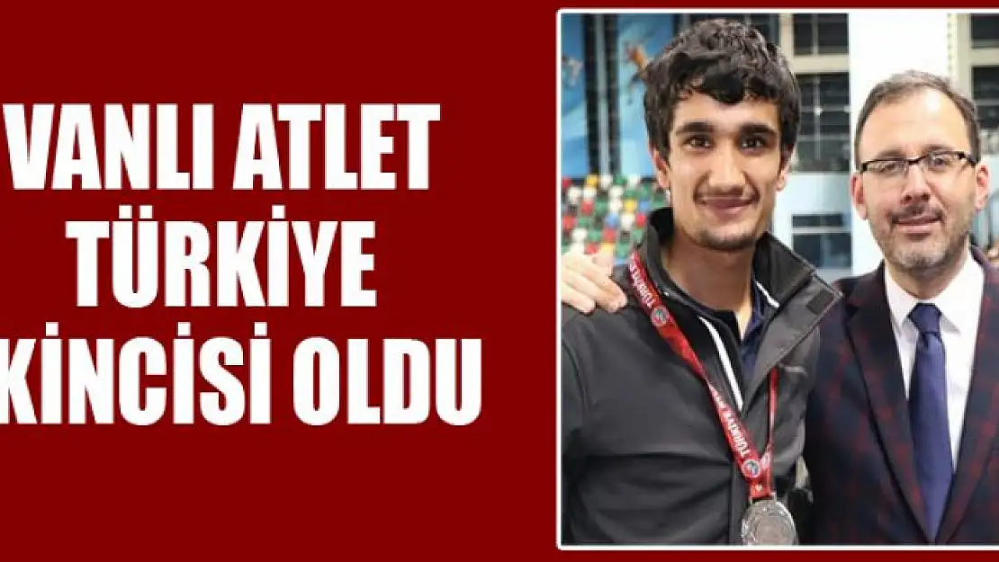 Vanlı atlet Türkiye ikincisi oldu