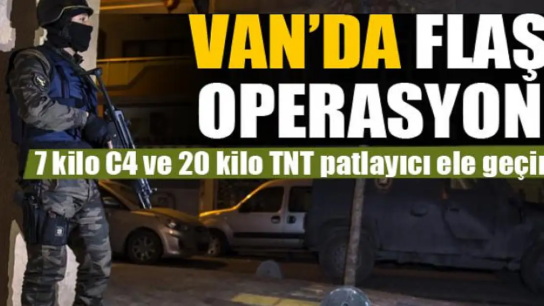 Van'da 7 kilo C4 ve 20 kilo TNT patlayıcı ele geçirildi 