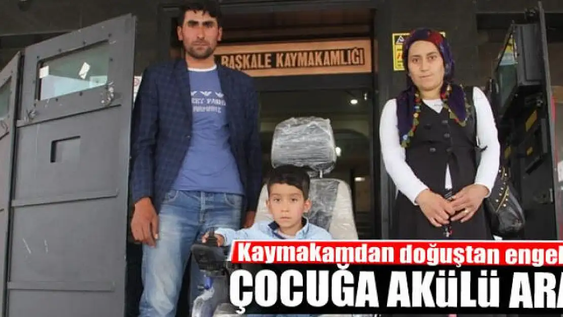 Kaymakamdan doğuştan engelliye çocuğa akülü araç 