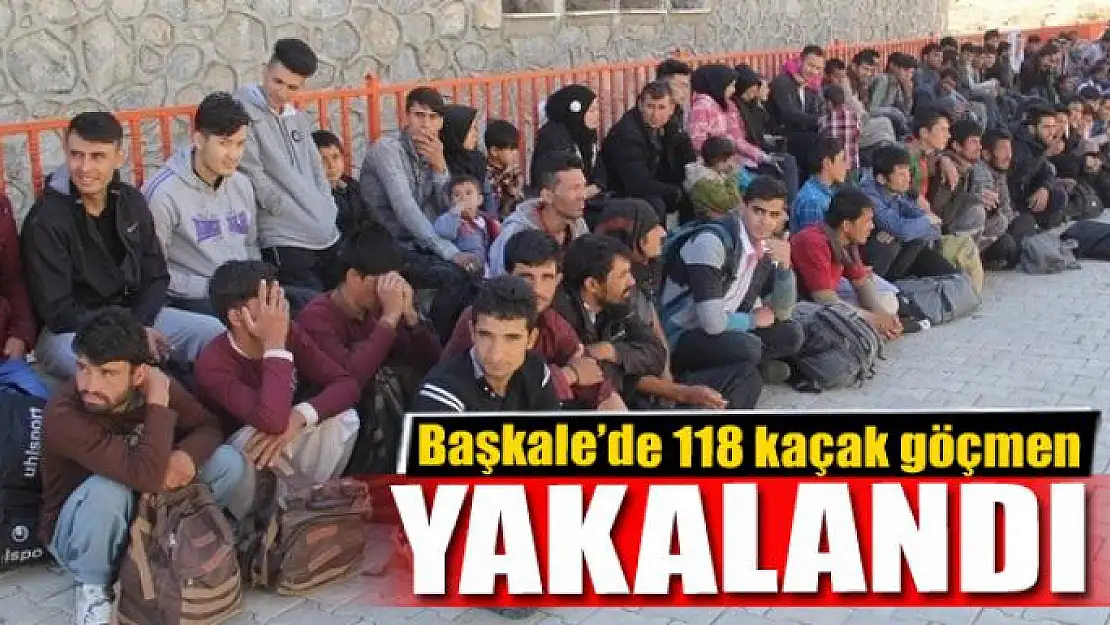 Başkale'de 118 kaçak göçmen yakalandı