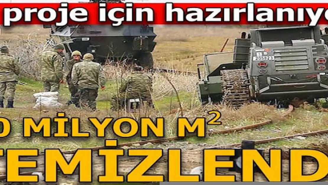 Sınırda 50 milyon m2 mayından temizlendi