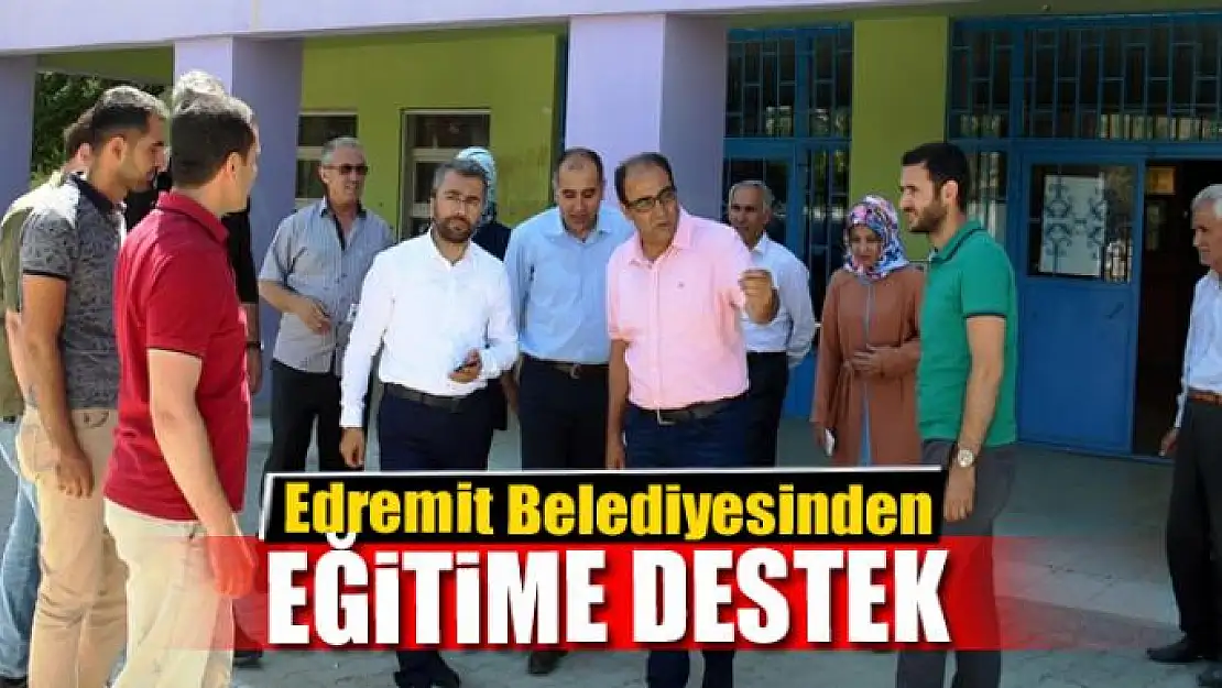 Edremit Belediyesinden eğitime destek