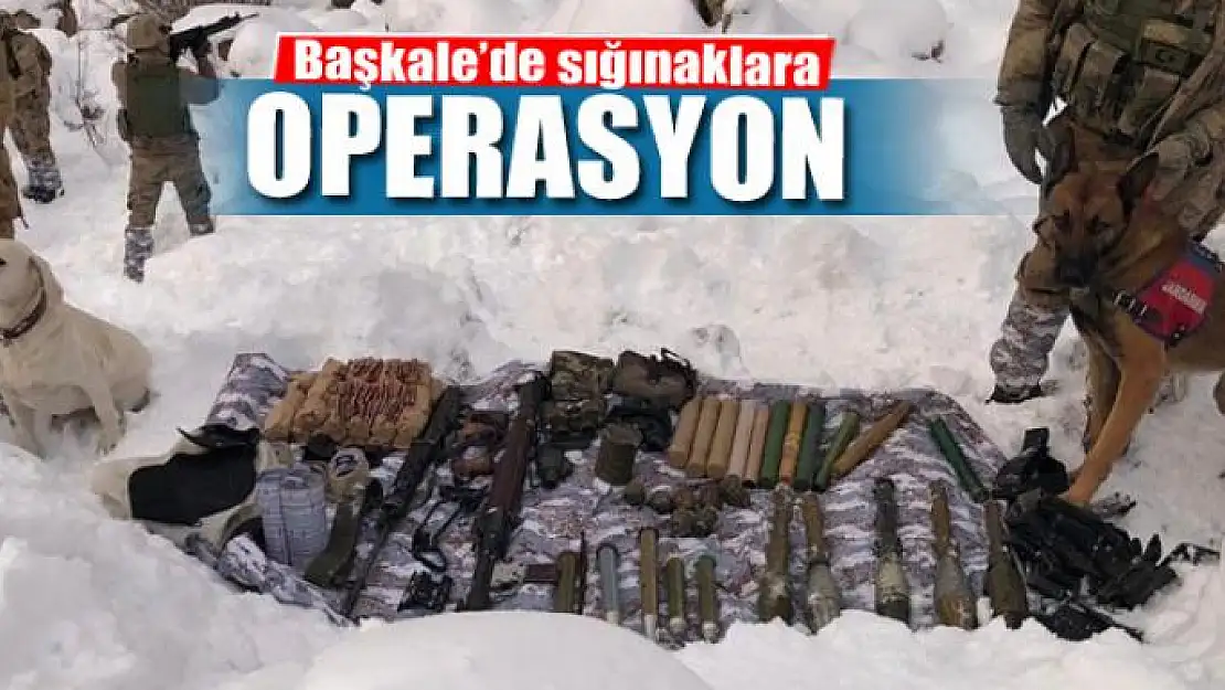 Başkale'de sığınaklara operasyon