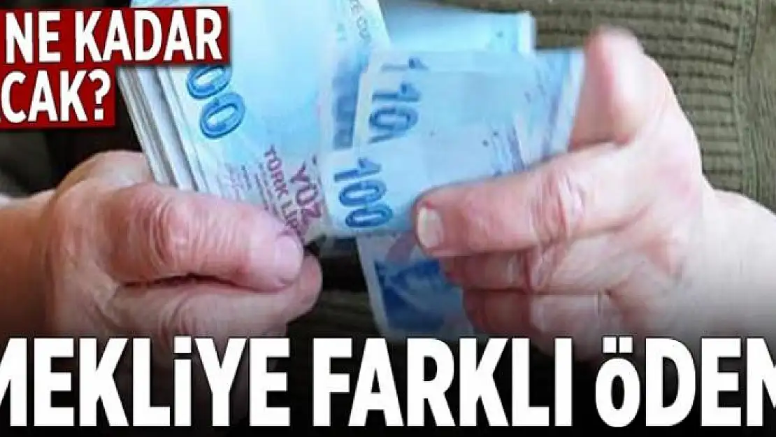 Emekliye farklı ödeme .