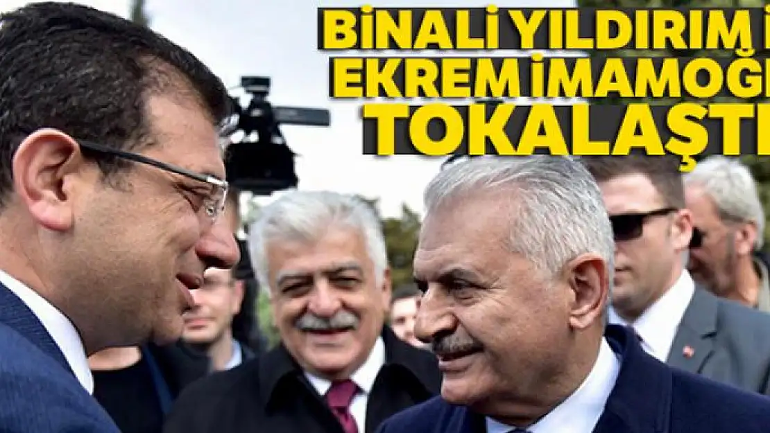 Binali Yıldırım ile Ekrem İmamoğlu tokalaştı