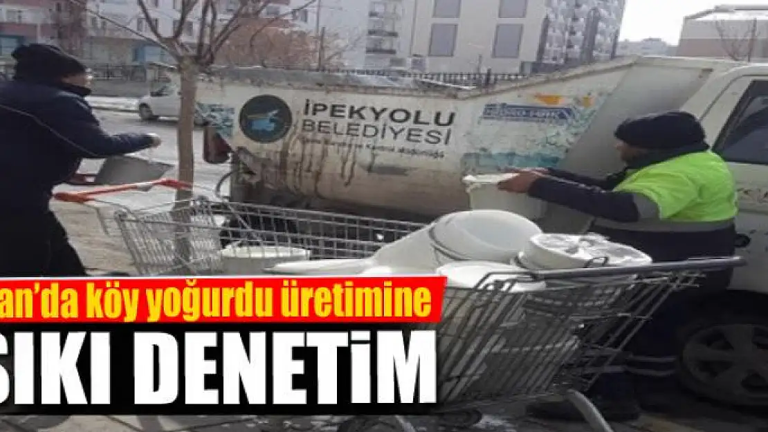 Van'da köy yoğurdu üretimine denetim