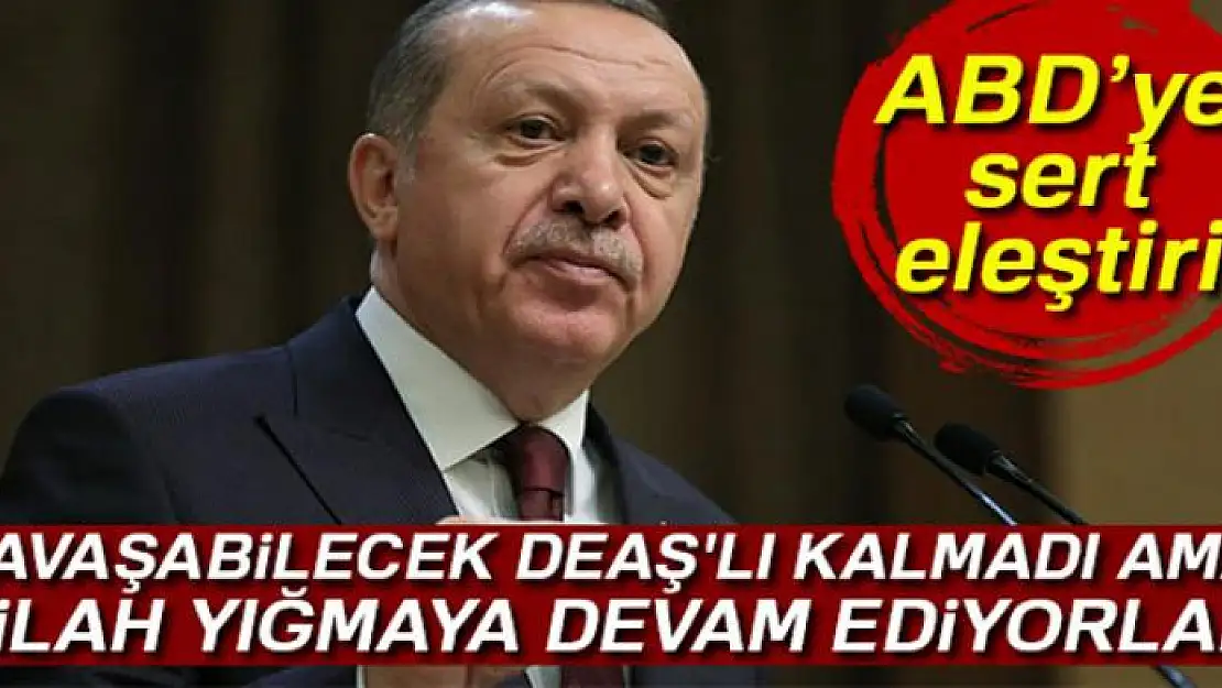 Cumhurbaşkanı Erdoğan: 'Savaşabilecek DEAŞ'lı kalmadı ama silah yığmaya devam ediyorlar'