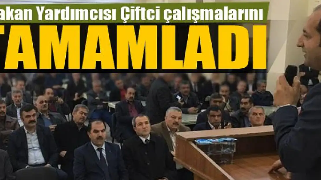 Bakan Yardımcısı Çiftci çalışmalarını tamamladı