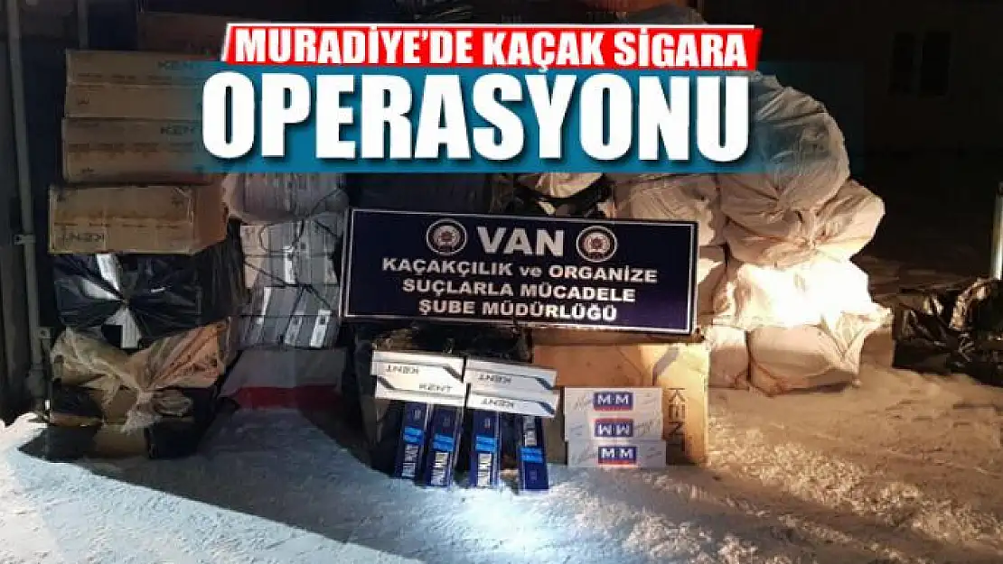 Van'da Kaçak Sigara Operasyonu