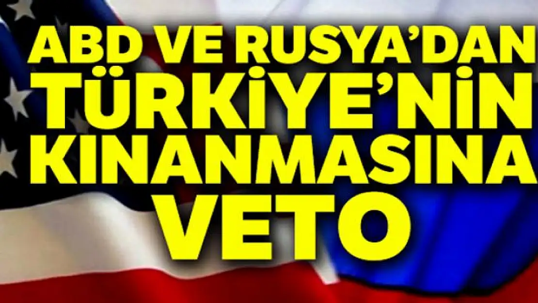 ABD ve Rusya, Türkiye'nin BMGK'de kınanmasını veto etti