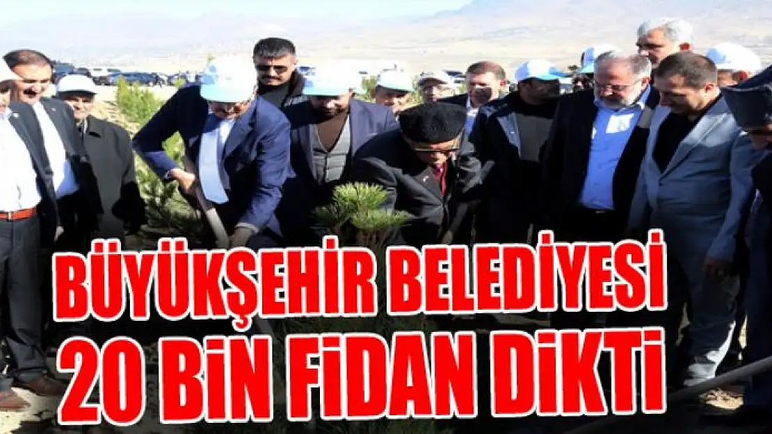 BÜYÜKŞEHİR 20 BİN FİDAN DİKTİ