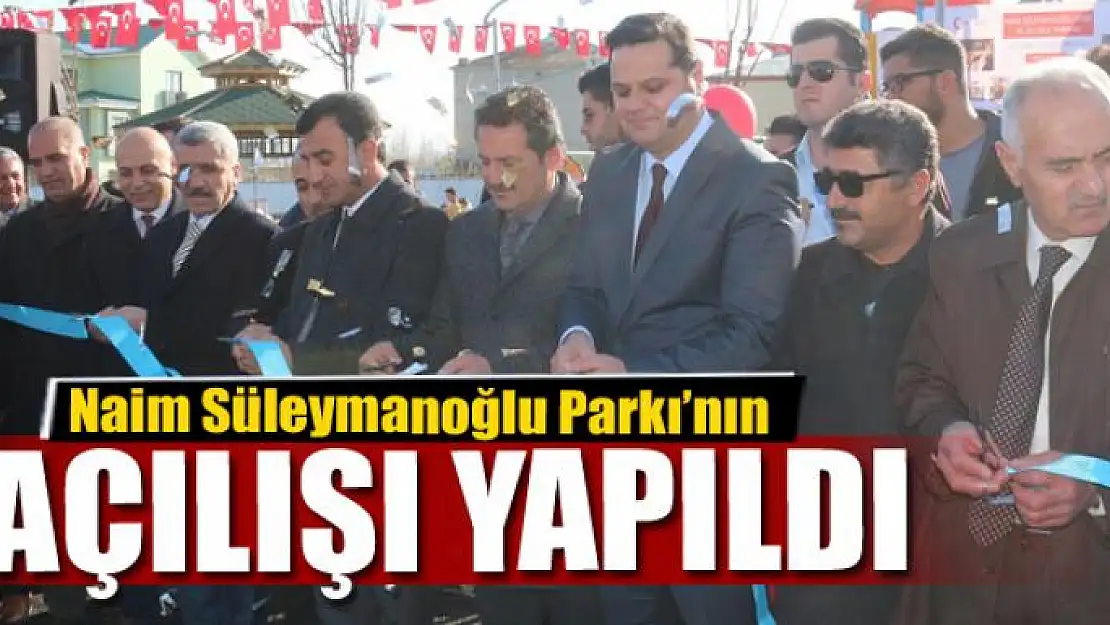 Van'da Naim Süleymanoğlu Parkı'nın açılışı yapıldı 