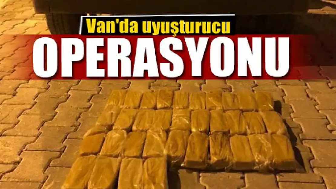 Van'da uyuşturucu operasyonu 