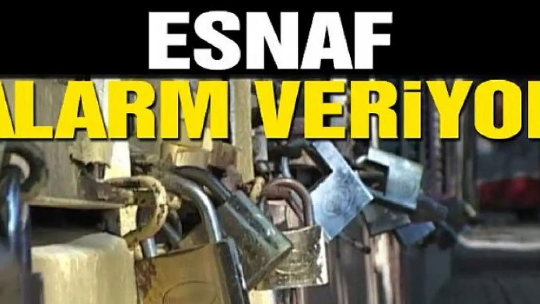 Esnaf alarm veriyor