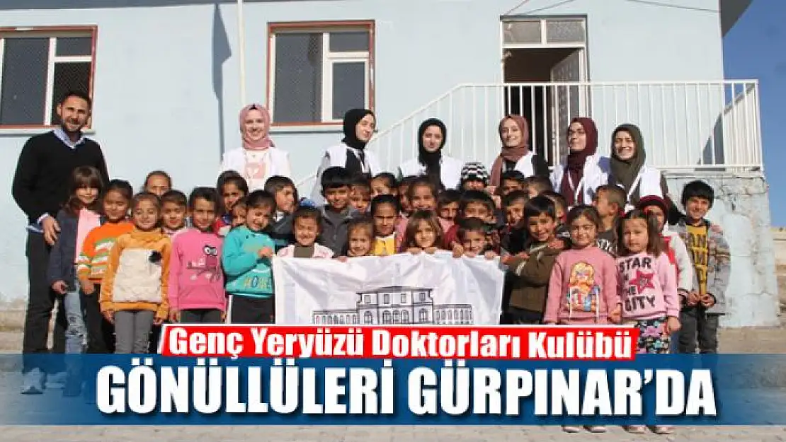 Genç Yeryüzü Doktorları Kulübü gönüllüleri Gürpınar'da