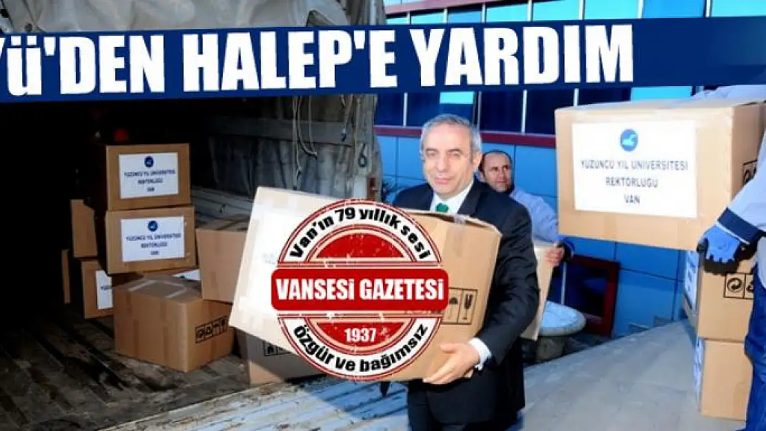 YYÜ'den Halep'e yardım