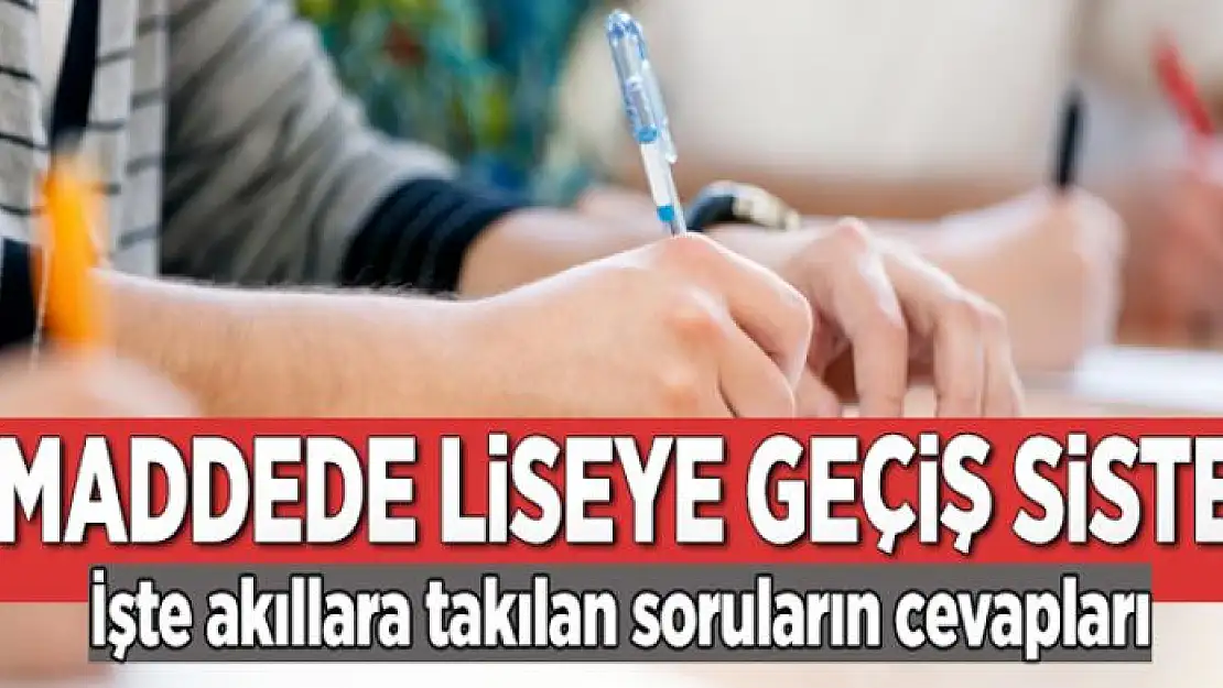 10 soruda liseye giriş sistemi  