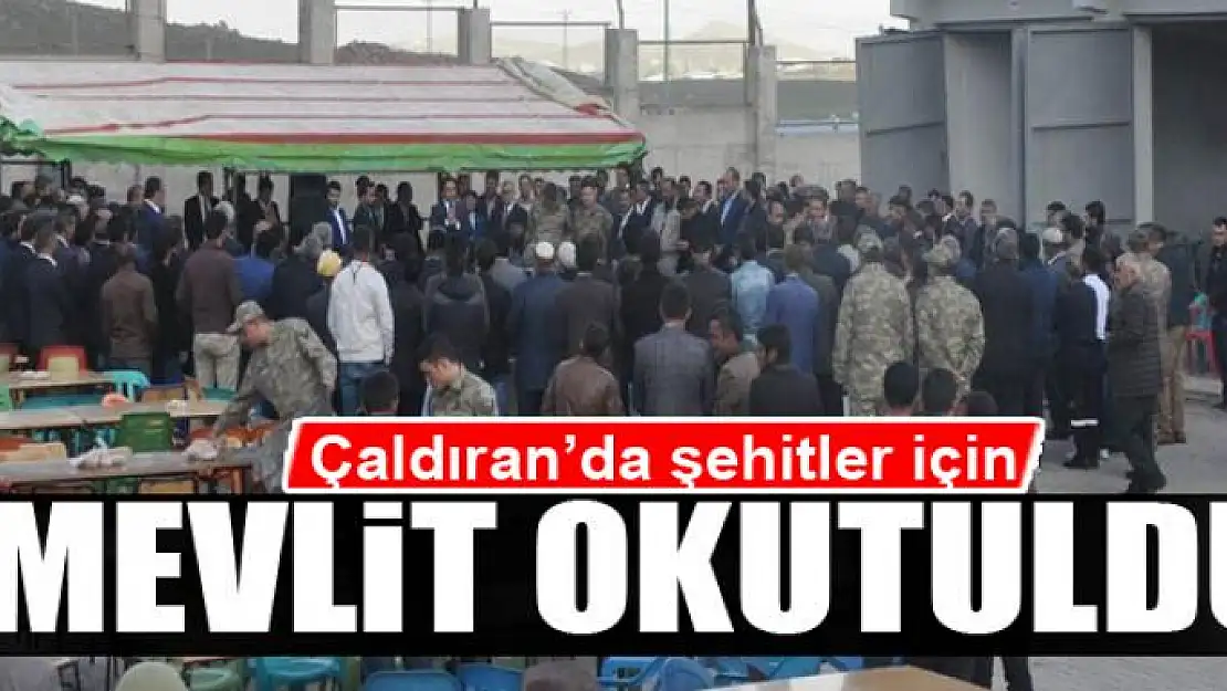 Çaldıran'da şehitler için mevlit okutuldu