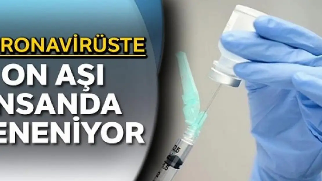 Koronavirüste on aşı insanda deneniyor