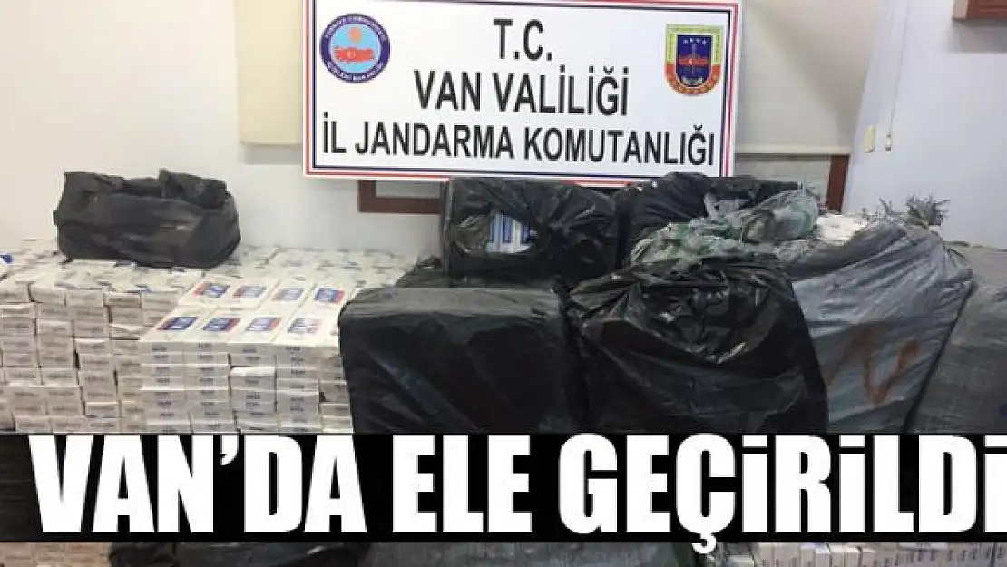 Van'da kaçak sigara operasyonu