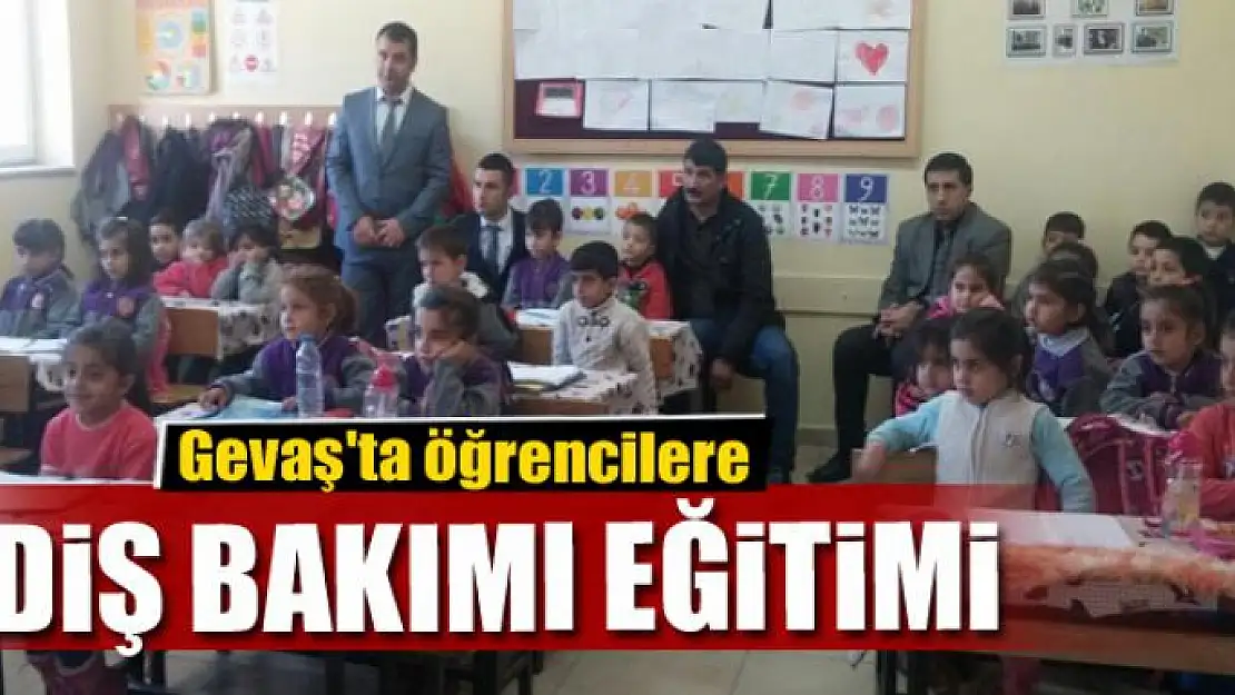 Gevaş'ta öğrencilere diş bakımı eğitimi