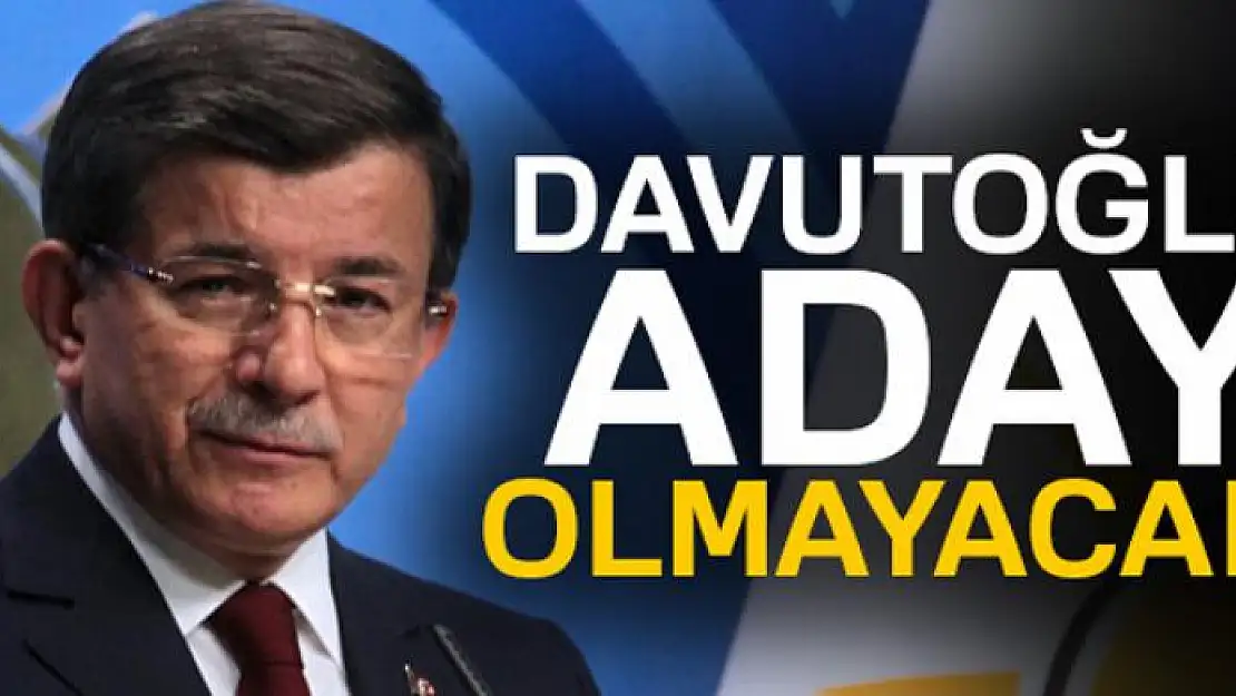 Ahmet Davutoğlu: 'AK Parti dışında hiç bir siyasi hareket içinde bulunmam'