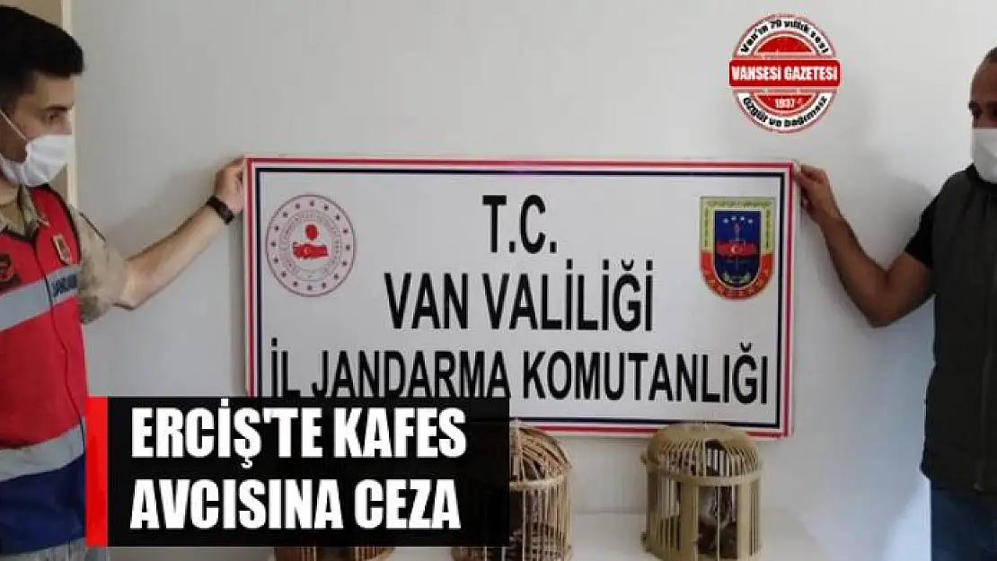 Erciş'te kafes avcısına ceza