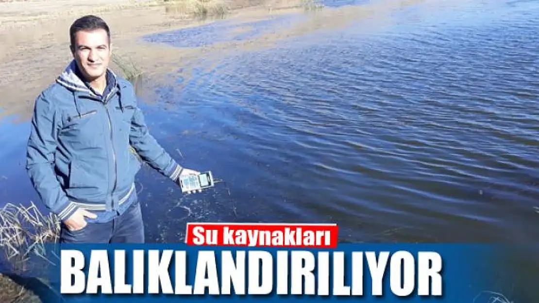 Su kaynakları balıklandırılıyor 