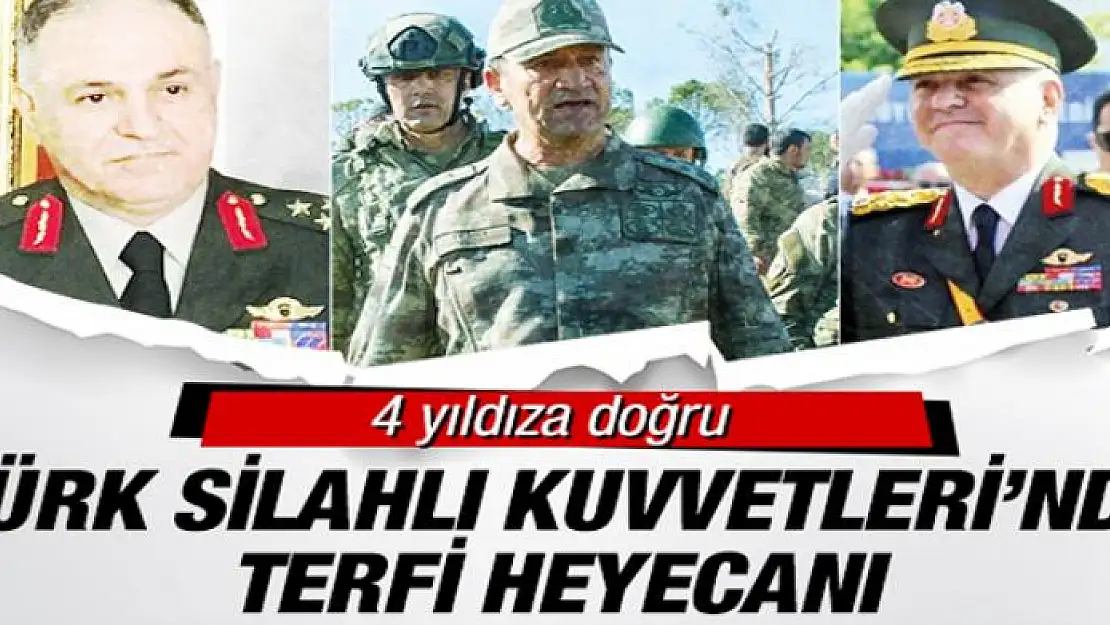 Komutanlar terfi heyecanı yaşıyor