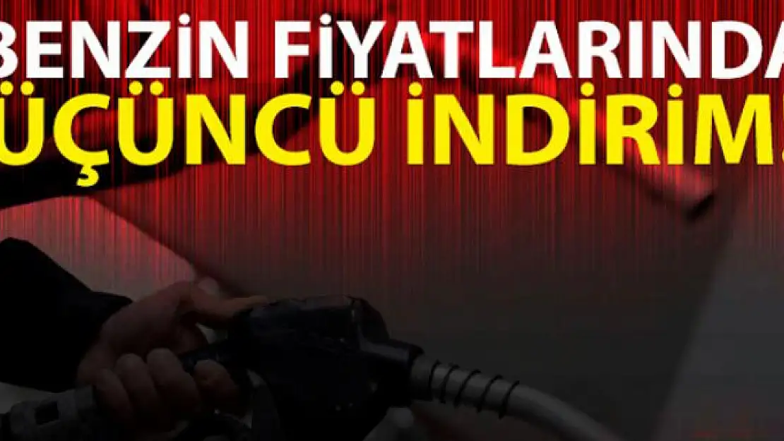 Akaryakıta üçüncü indirim