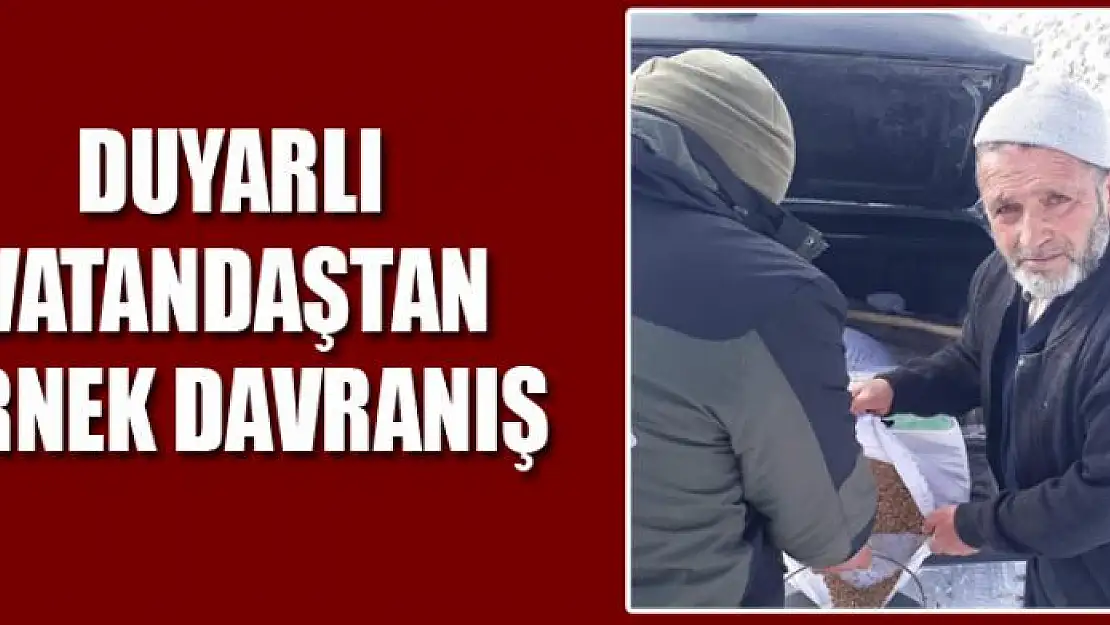 Duyarlı vatandaştan örnek davranış