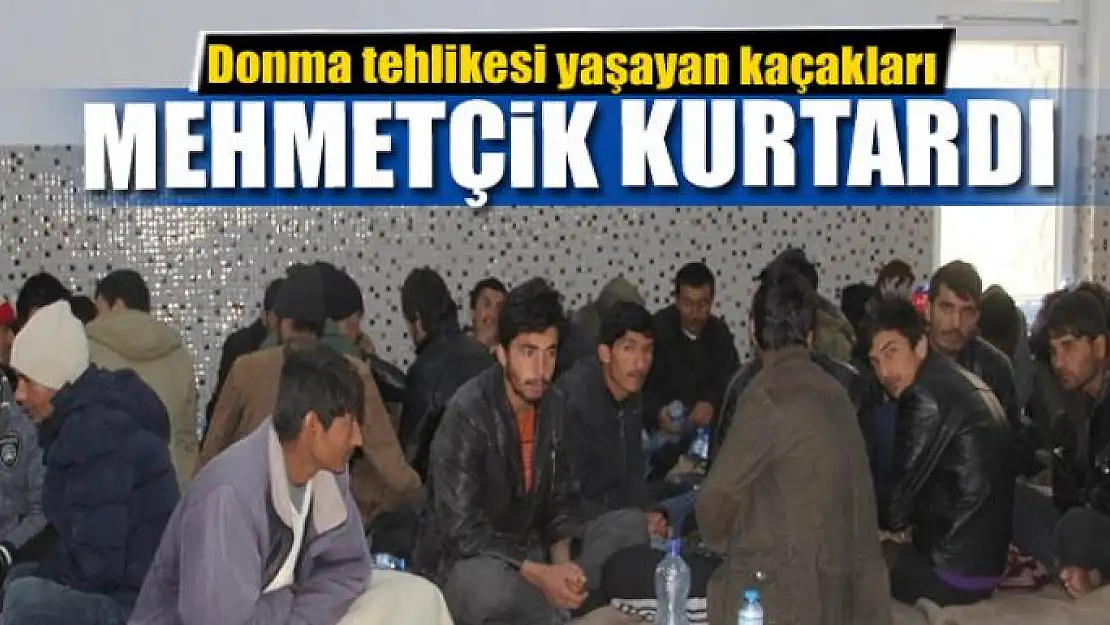 Donma tehlikesi yaşayan kaçakları Mehmetçik kurtardı 