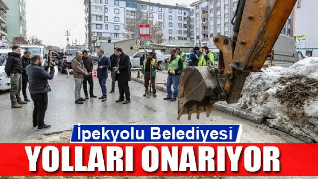 İpekyolu Belediyesi yolları onarıyor