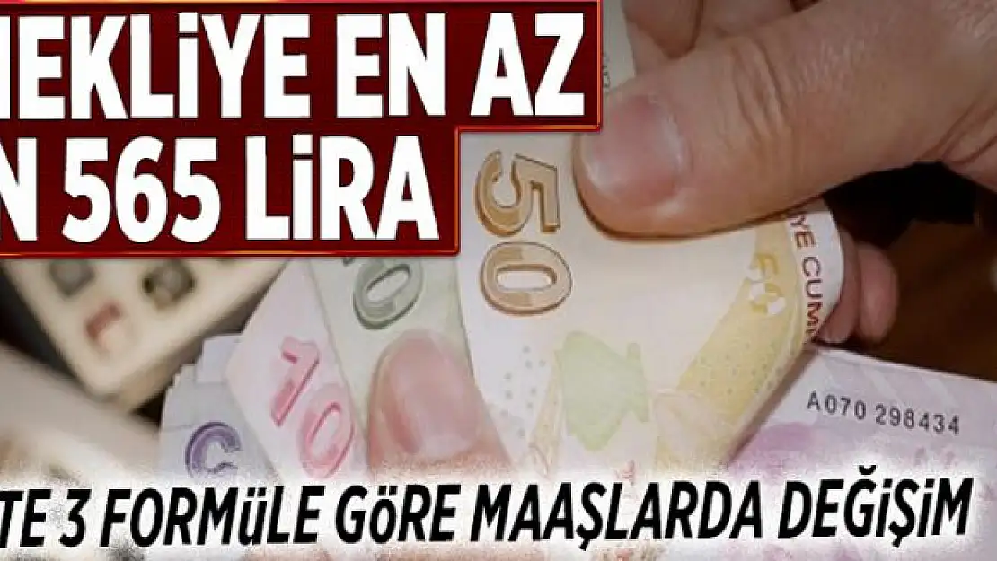 Emekliye en az bin 565 lira  