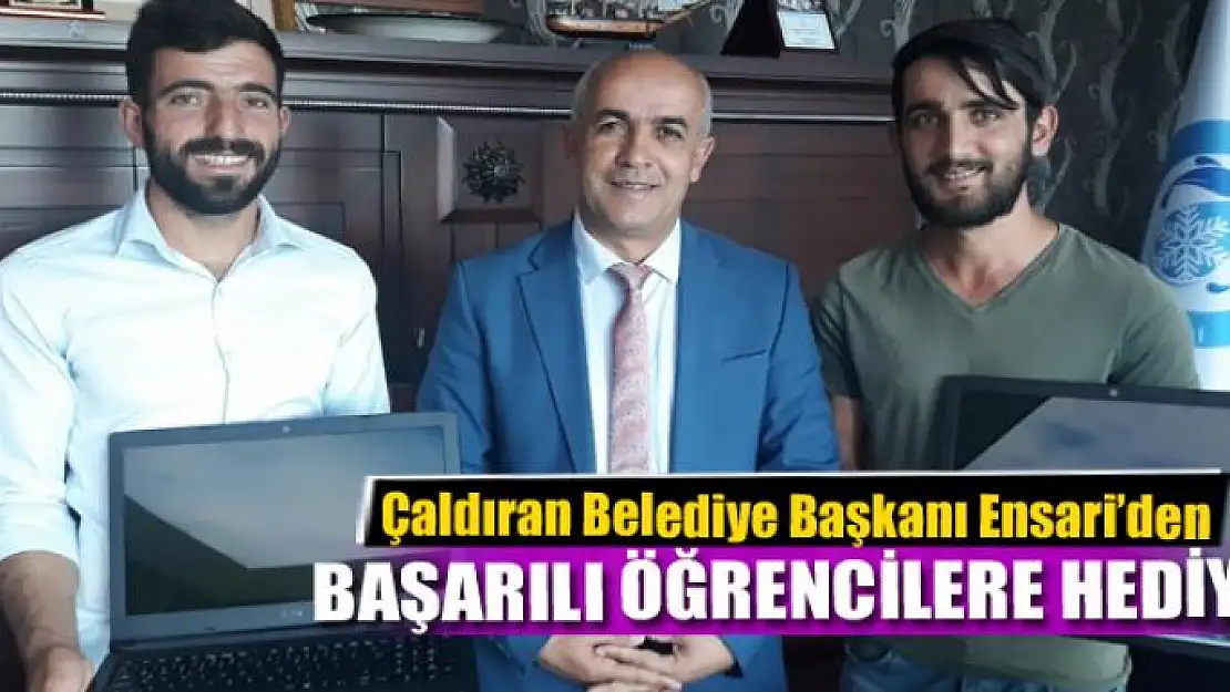 Ensari'den başarılı öğrencilere hediye