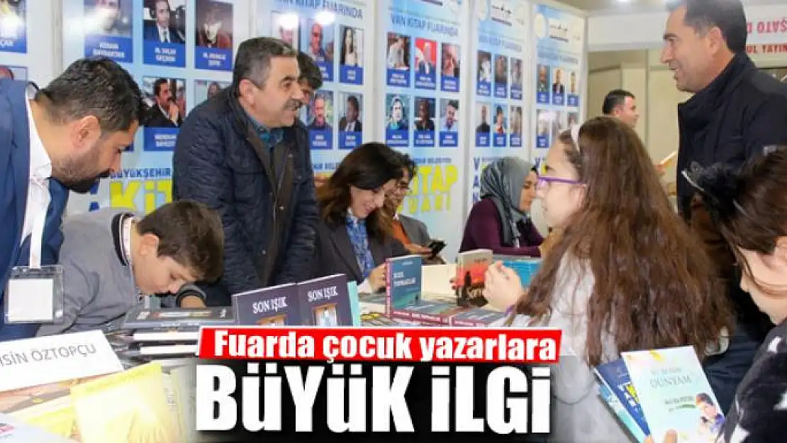 Fuarda çocuk yazarlara yoğun ilgi 