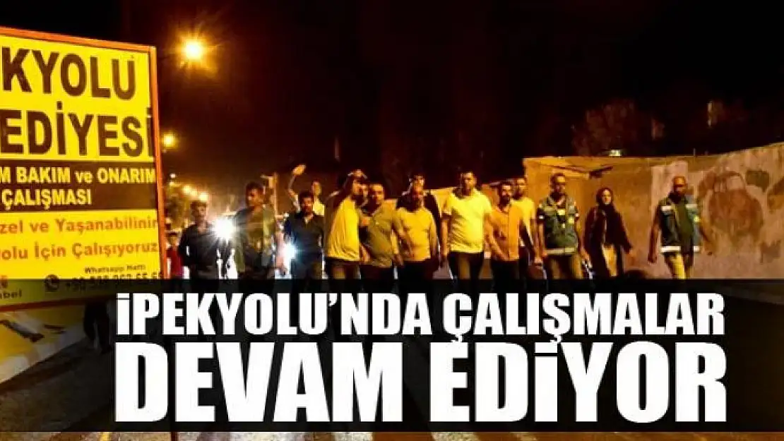 İpekyolu belediyesinin yol yapım çalışmaları devam ediyor