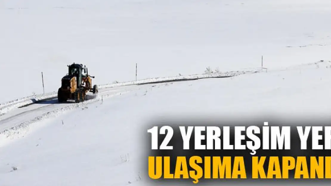 Van'da 12 yerleşim yeri ulaşıma kapandı