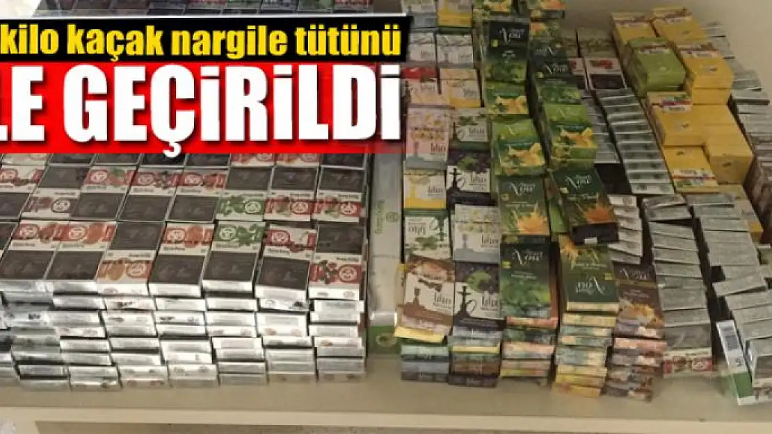 46 kilo kaçak nargile tütünü ele geçirildi 