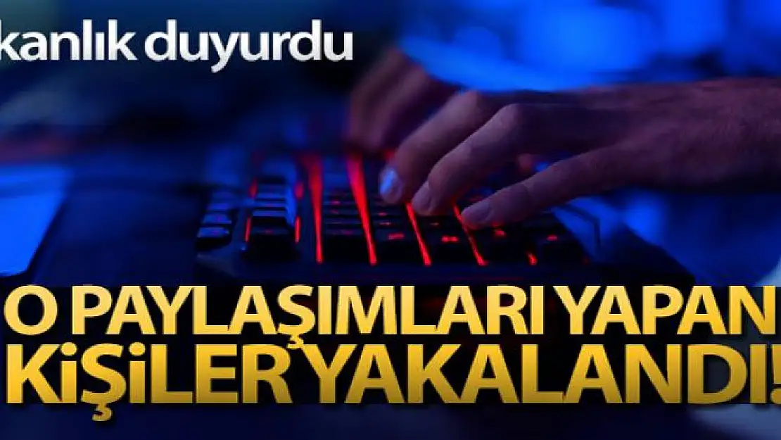 İçişleri Bakanlığı: '3 bin 576 adet sosyal medya hesabı incelendi, 229 şahıs yakalandı'