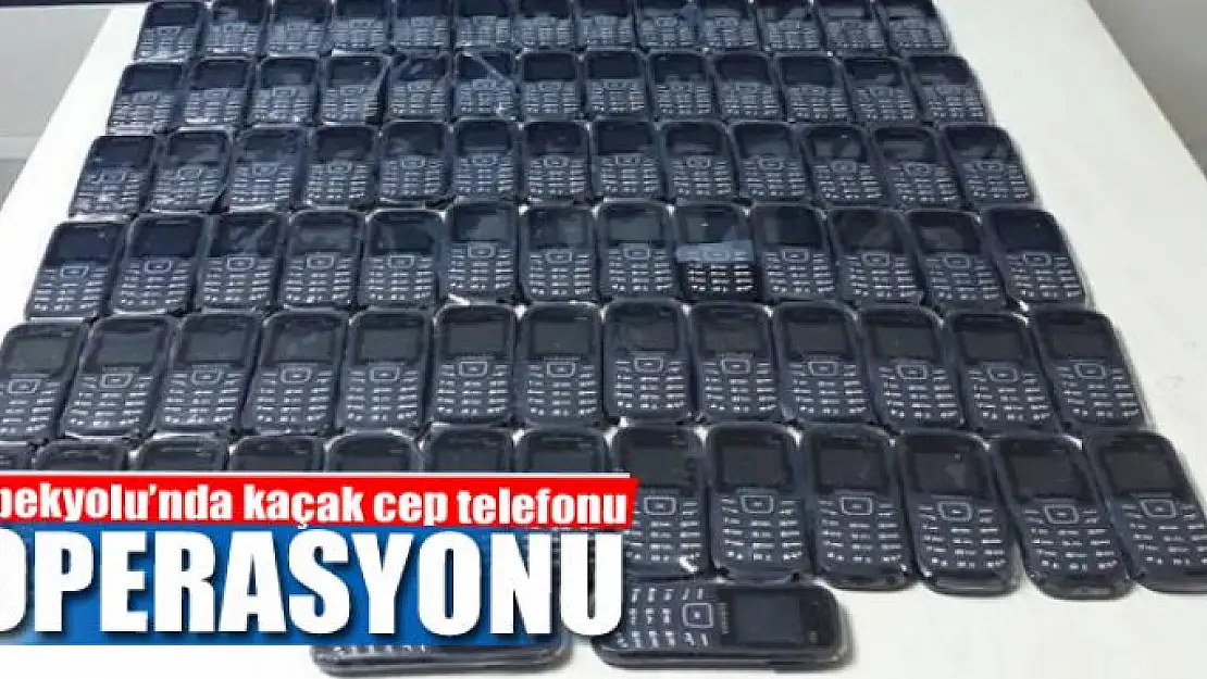 İpekyolu'nda kaçak cep telefonu operasyonu 