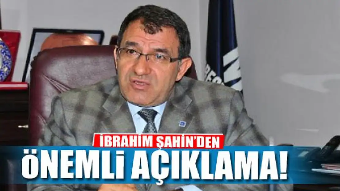 İbrahim Şahin'den 'basit usul mükellefleri' konulu açıklama 