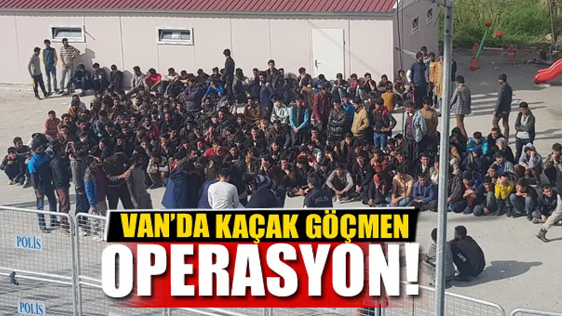 Van'da kaçak göçmen operasyonu