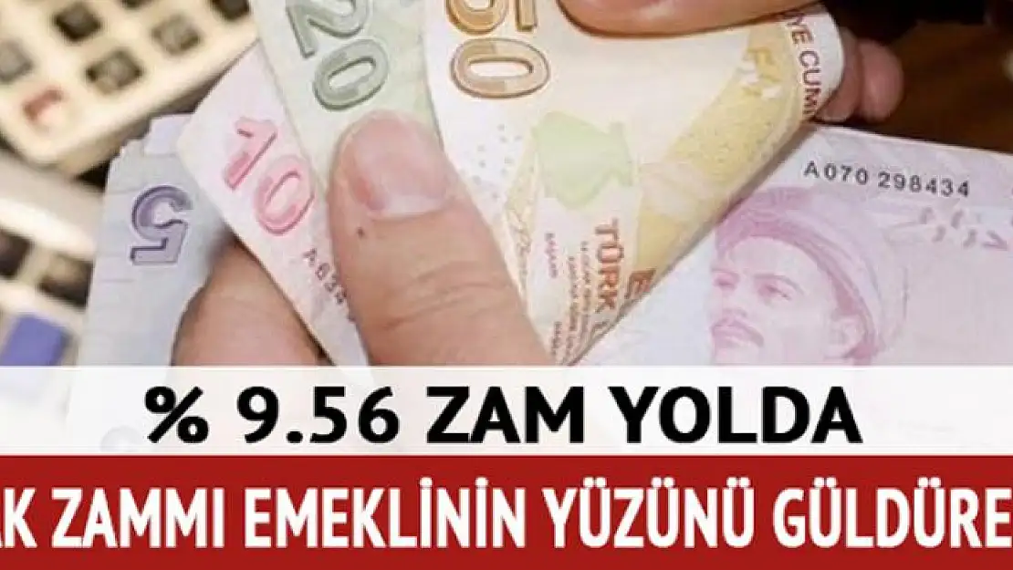 Emeklinin ocak zammı yüzde 9.56 olabilir