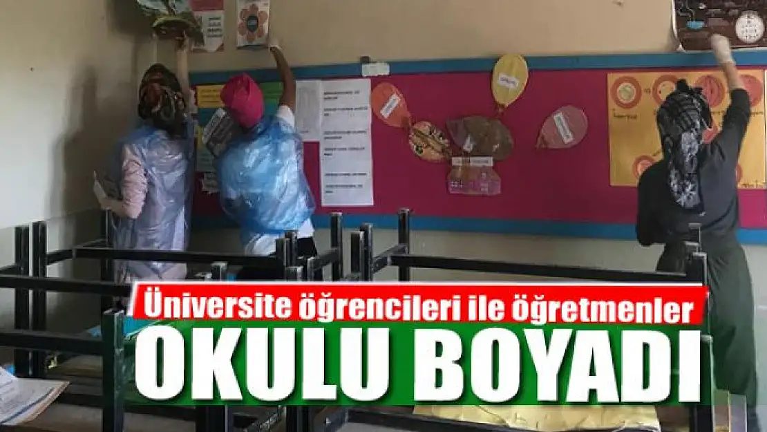 Üniversite öğrencileri ile öğretmenler okulu boyadı