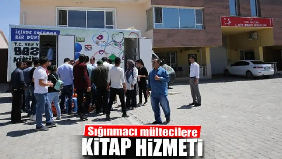 Sığınmacı mültecilere kitap hizmeti